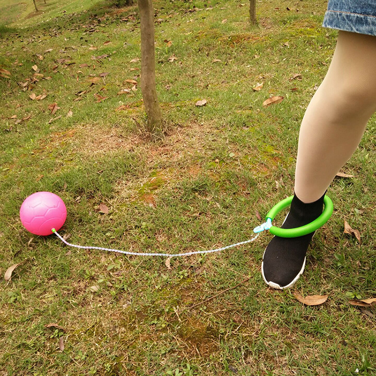 厂家直销儿童跳跳球单脚甩球qq炫舞健身蹦蹦球幼儿园感统训练玩具