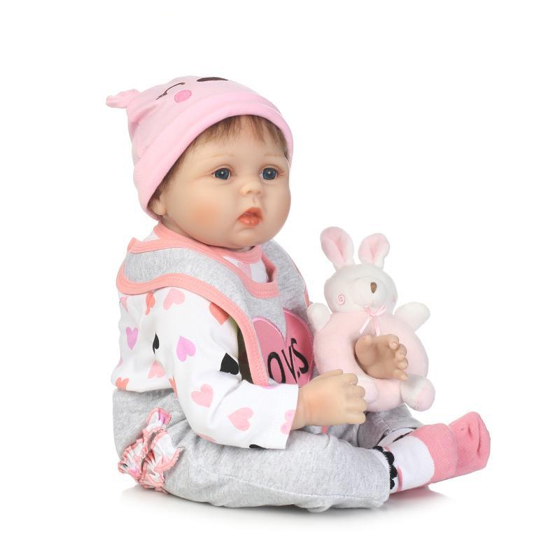 新款仿真婴儿洋娃娃 外贸出口热销 可爱大眼娃娃 女孩玩具礼物