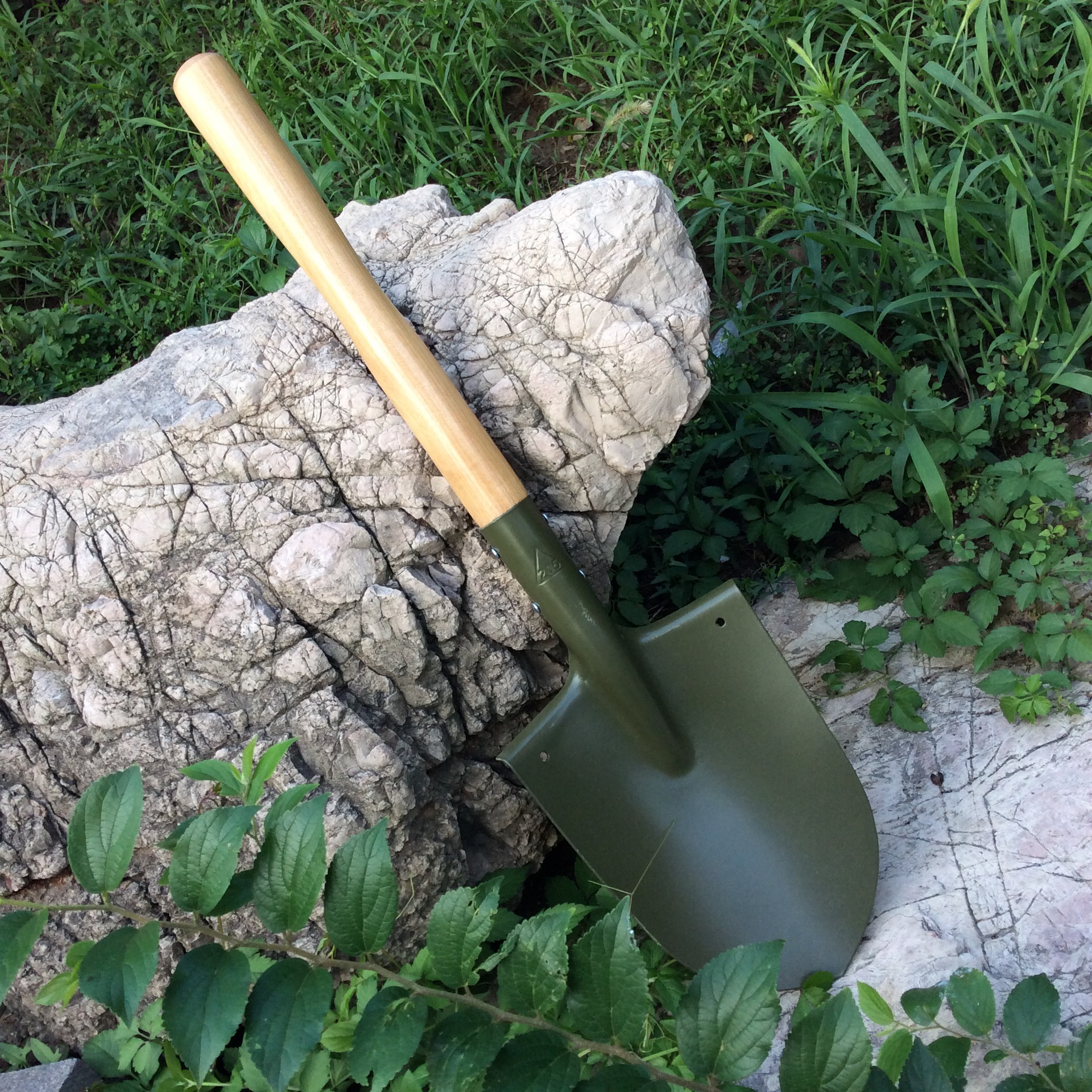 6411战备锹205工兵铲军户外铲子钓鱼工兵锹木把兵工军工铲小铁锹