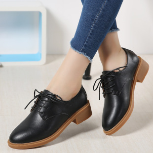 2018秋季新款女士真皮女鞋韩版时尚女单鞋休闲鞋女小皮鞋厂家批发