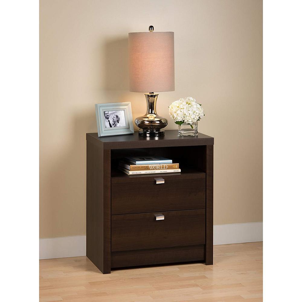 简约现代床头柜客厅必备存储柜抽屉小木边桌子卧室床头柜