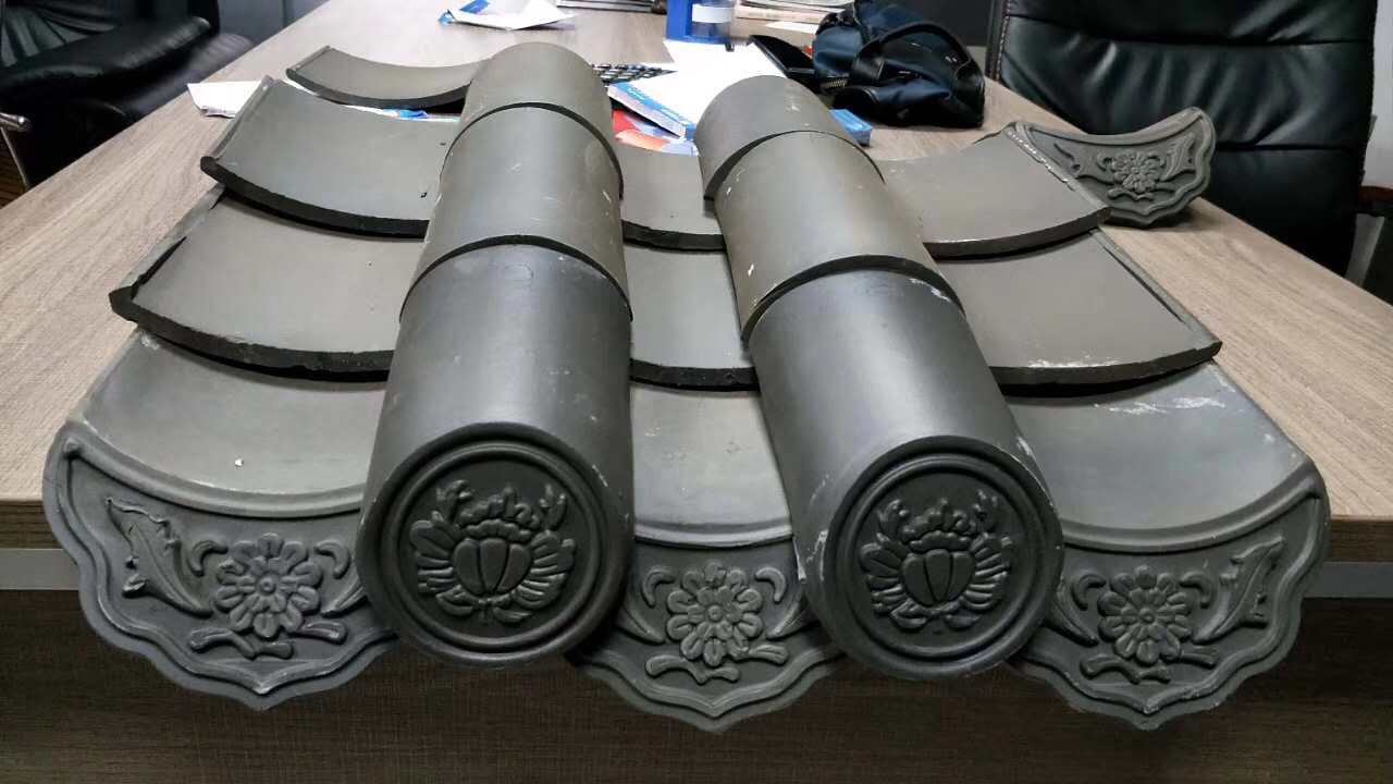 宜兴厂家直销优质陶土粘土古建仿古围墙屋面高温烧制瓦