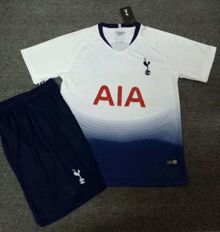 热刺球衣1819主场短袖儿童成人新款俱乐部足球服厂家定制批发球服