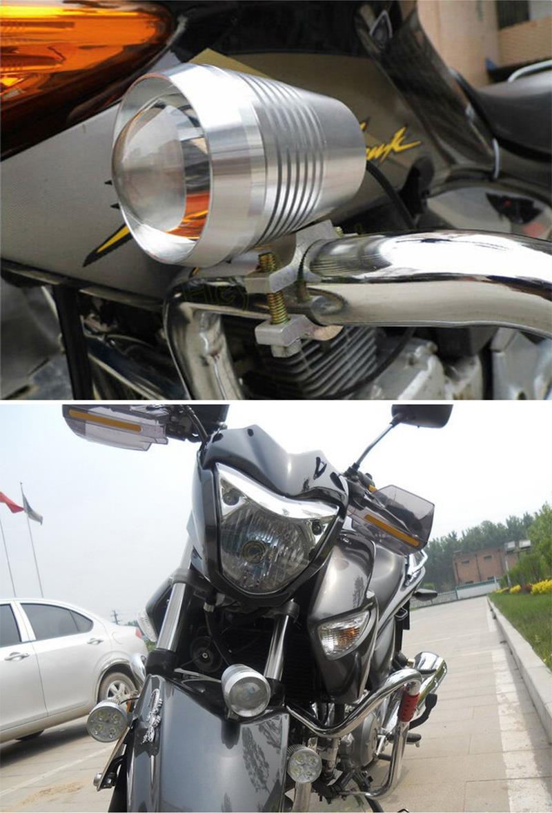 铝合金电动车led灯 摩托车改装led大灯超亮u2激光炮前照射灯批发