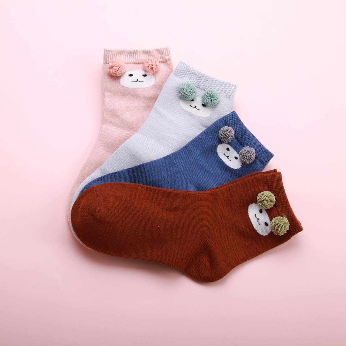 儿童袜子秋冬新款饰品袜韩版礼盒装童袜纯棉可爱卡通创意宝宝袜子