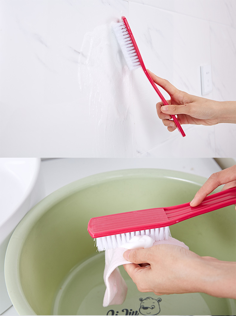 塑料长柄洗鞋刷 厂家直销优质软毛长柄洗鞋刷多功能家务清洁刷子