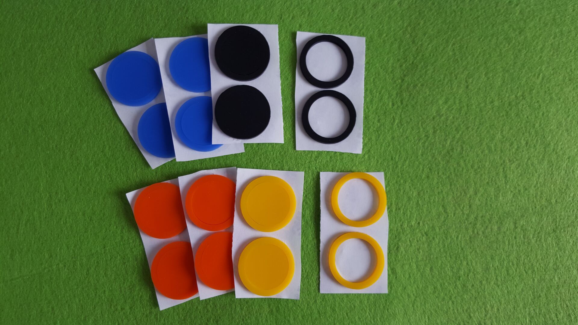 彩色硅胶垫圈背胶