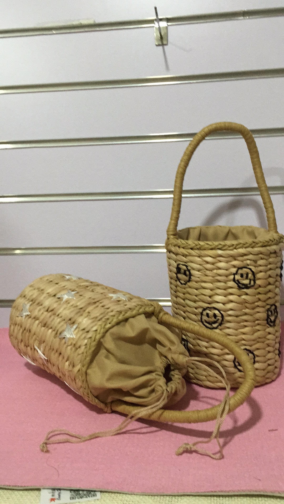 玉米皮手拎圆筒 女夏包 草编手提包 植物编织工艺品 一件代发