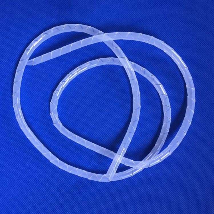 12mm白色缠绕管 pe缠绕管 阻燃绕线管 管式结束带