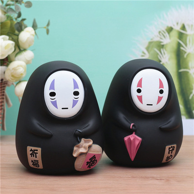 创意卡通千与千寻q版无脸男存钱罐储蓄罐摆件 圣诞节平安夜礼物
