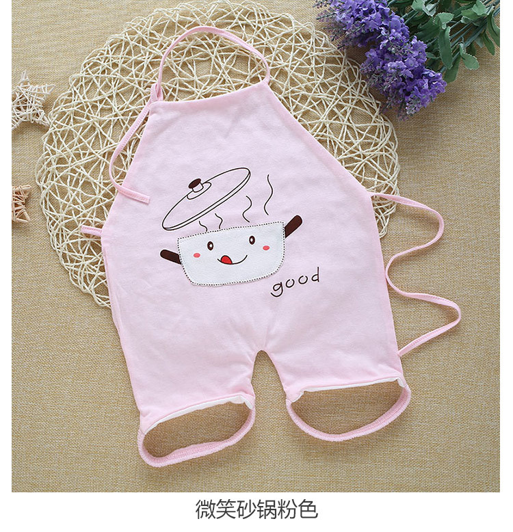 厂家直销新生婴儿夏季纯棉卡通肚兜 婴儿连脚可爱薄款肚兜 新生儿