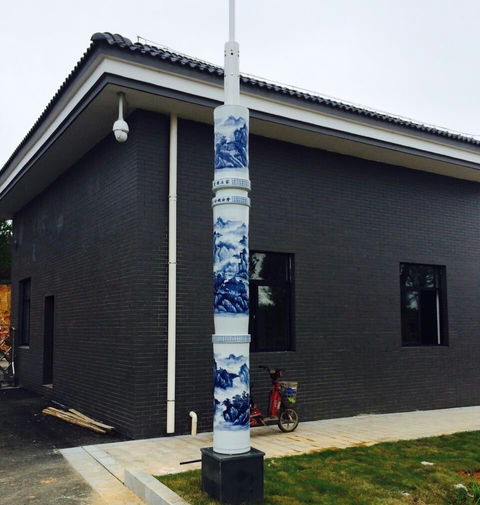 路灯景观灯柱景德镇青花瓷文化广场城市主干道装饰灯杆可定制图案