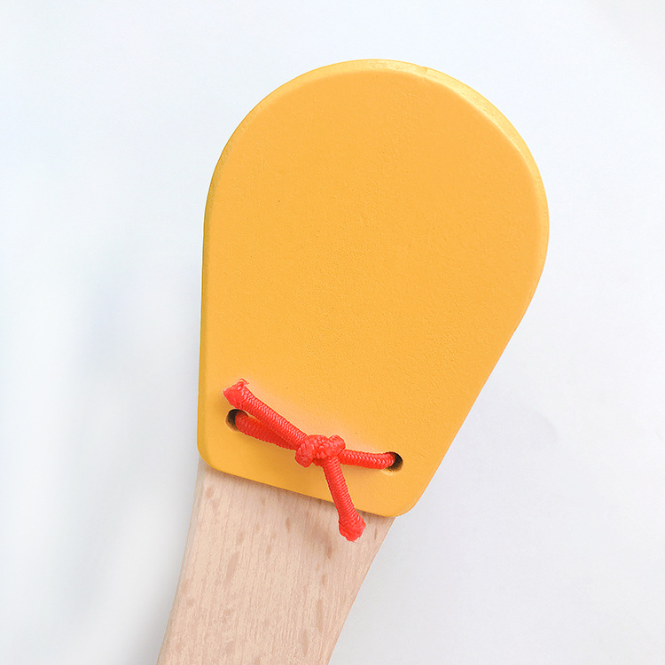 儿童木制手拍板响板奥尔夫打击乐器0-2岁婴幼儿响拍玩具厂家