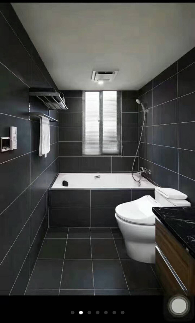 黑白灰瓷砖纯色仿古砖300x600厨房卫生间浴室防滑地砖300全瓷墙砖