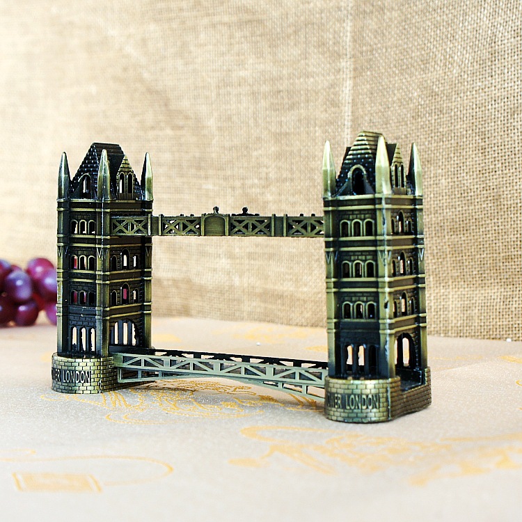 一件代发 金属伦敦塔桥模型 工艺品礼物 家居装饰品 伦敦塔桥c款