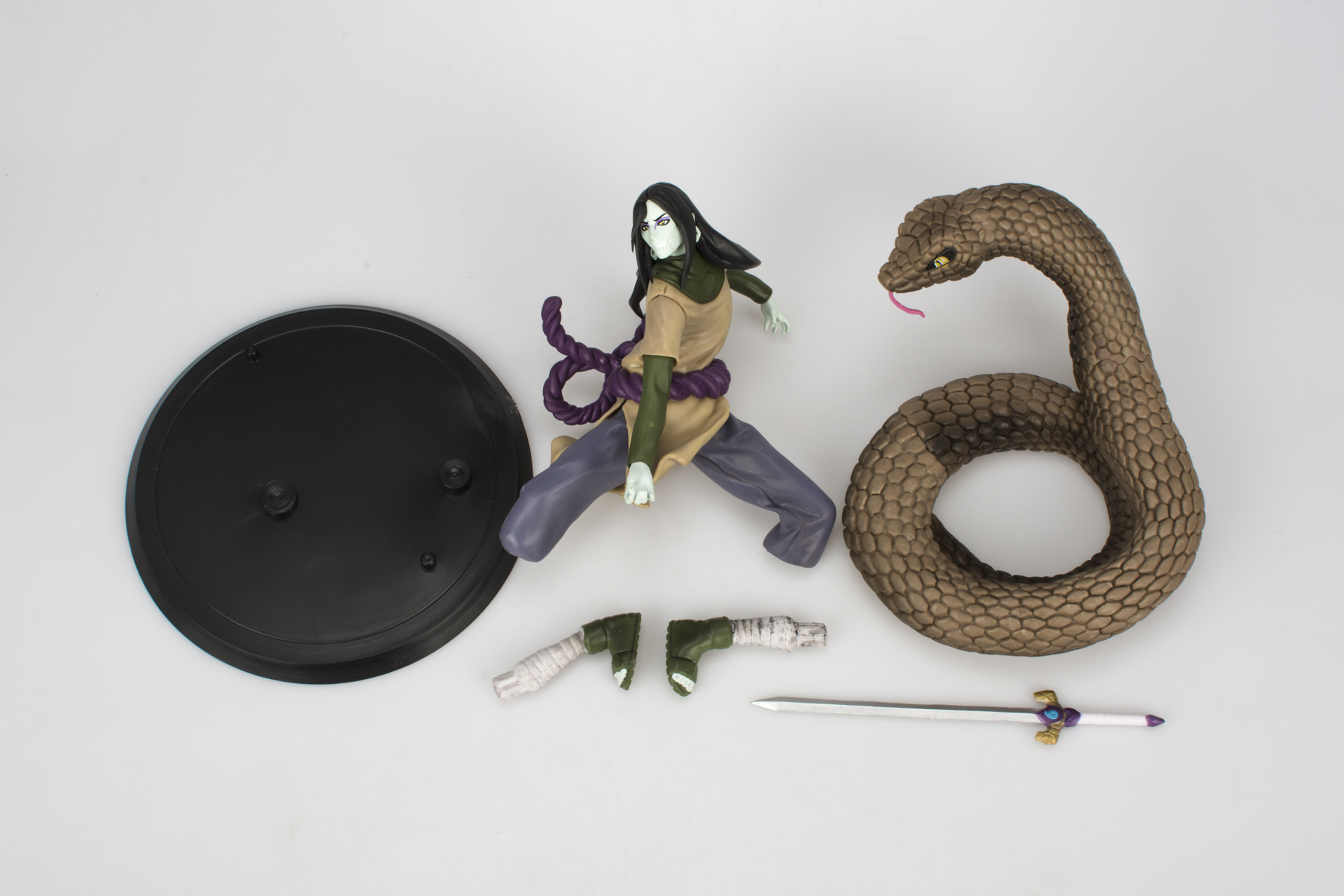 动漫火影忍者手办疾风伝传蛇叔大蛇丸模型玩具三忍公仔摆件