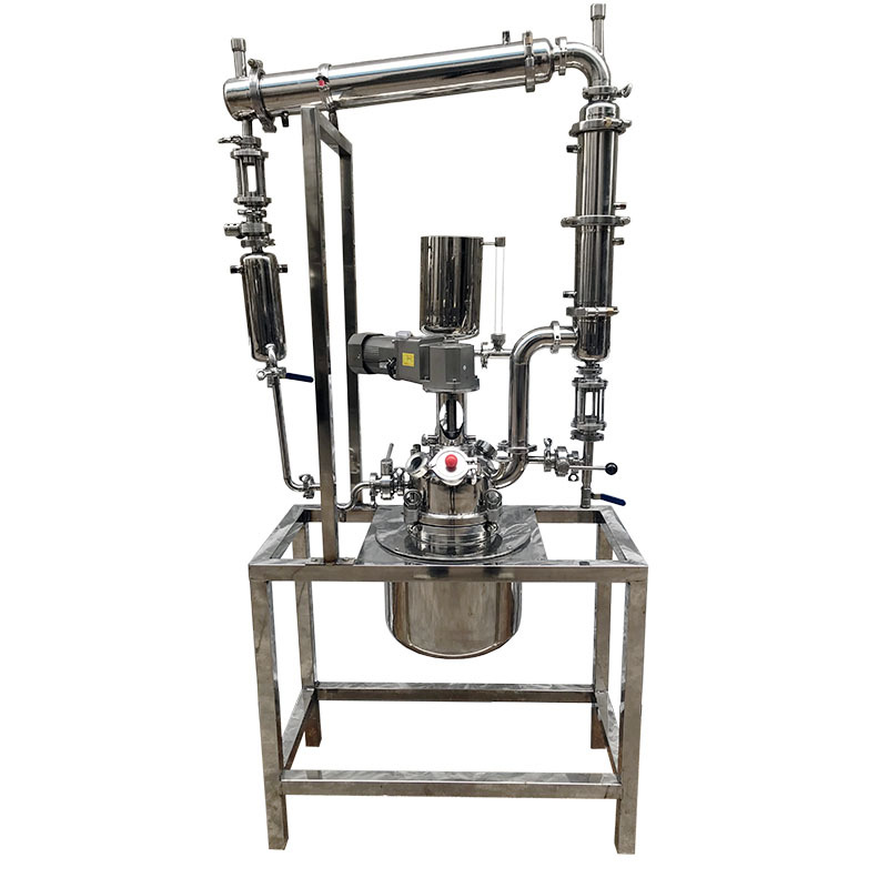 不锈钢电加热反应釜10l实验小试型反应锅蒸馏搅拌罐夹套加热真空