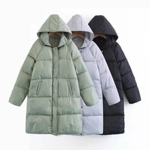 棉衣女 冬季加厚大码面包服 韩版中长款女棉服保暖外套