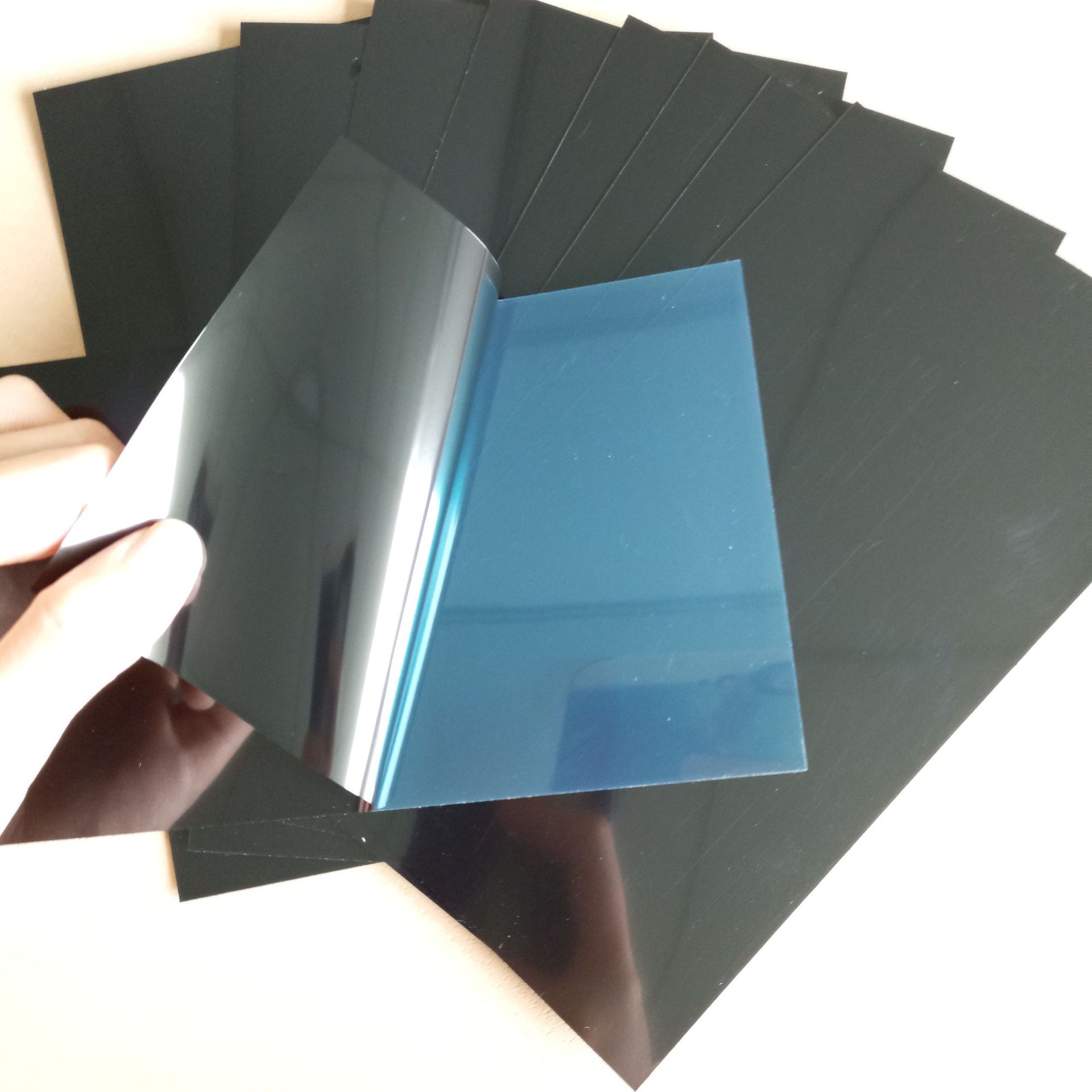 8h纳米黑蓝防爆膜尺寸定制8寸,a4供应批发 高清防刮pet厂家直销