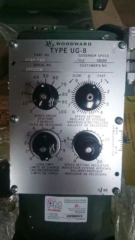 供应伍德沃德发动机调速器 type ug-8