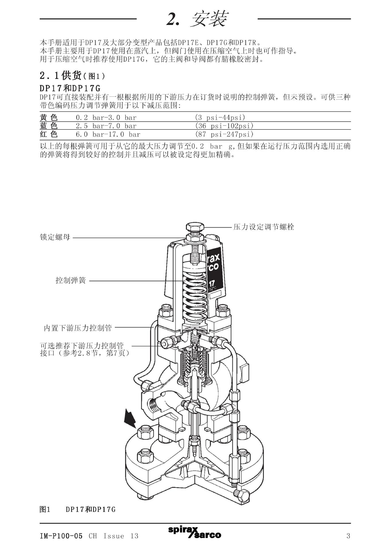dp17先导薄膜式减压阀dn100斯派莎克蒸汽减压阀dn125 80mm