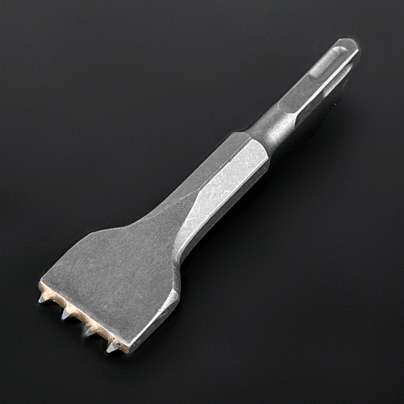 电镐凿子 混泥土加长加宽超薄扁凿开槽 长六角方柄四坑电锤凿子