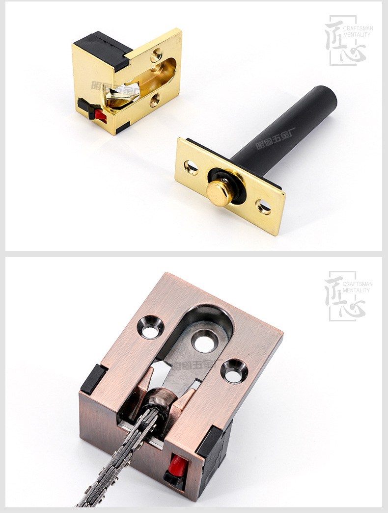 厂家直销锌合金防盗门链 酒店隐藏式安全链 加厚暗藏锌合金防盗链