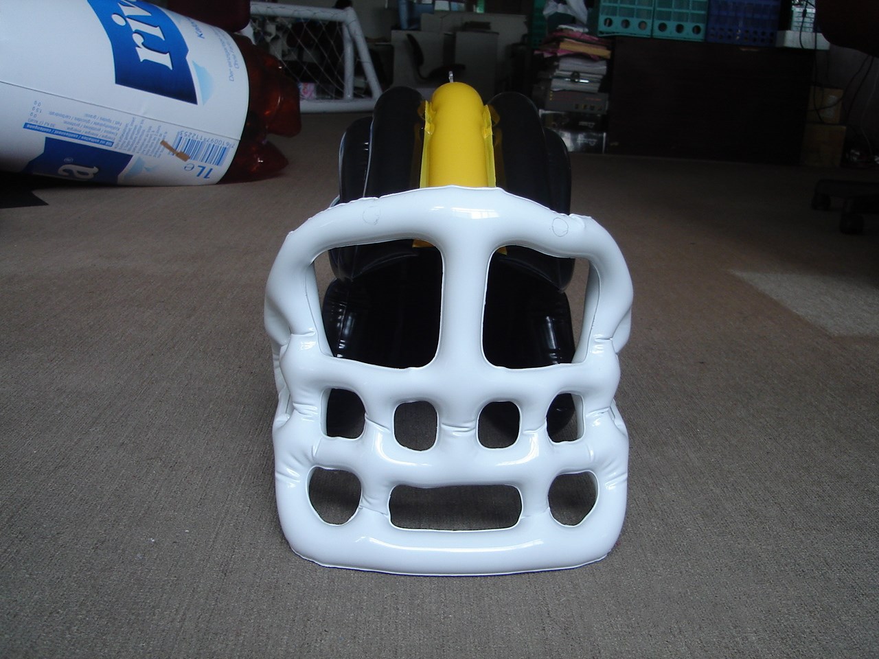 优惠生产pvc充气帽子 充气棒球头盔 时尚造型充气帽 来图定制