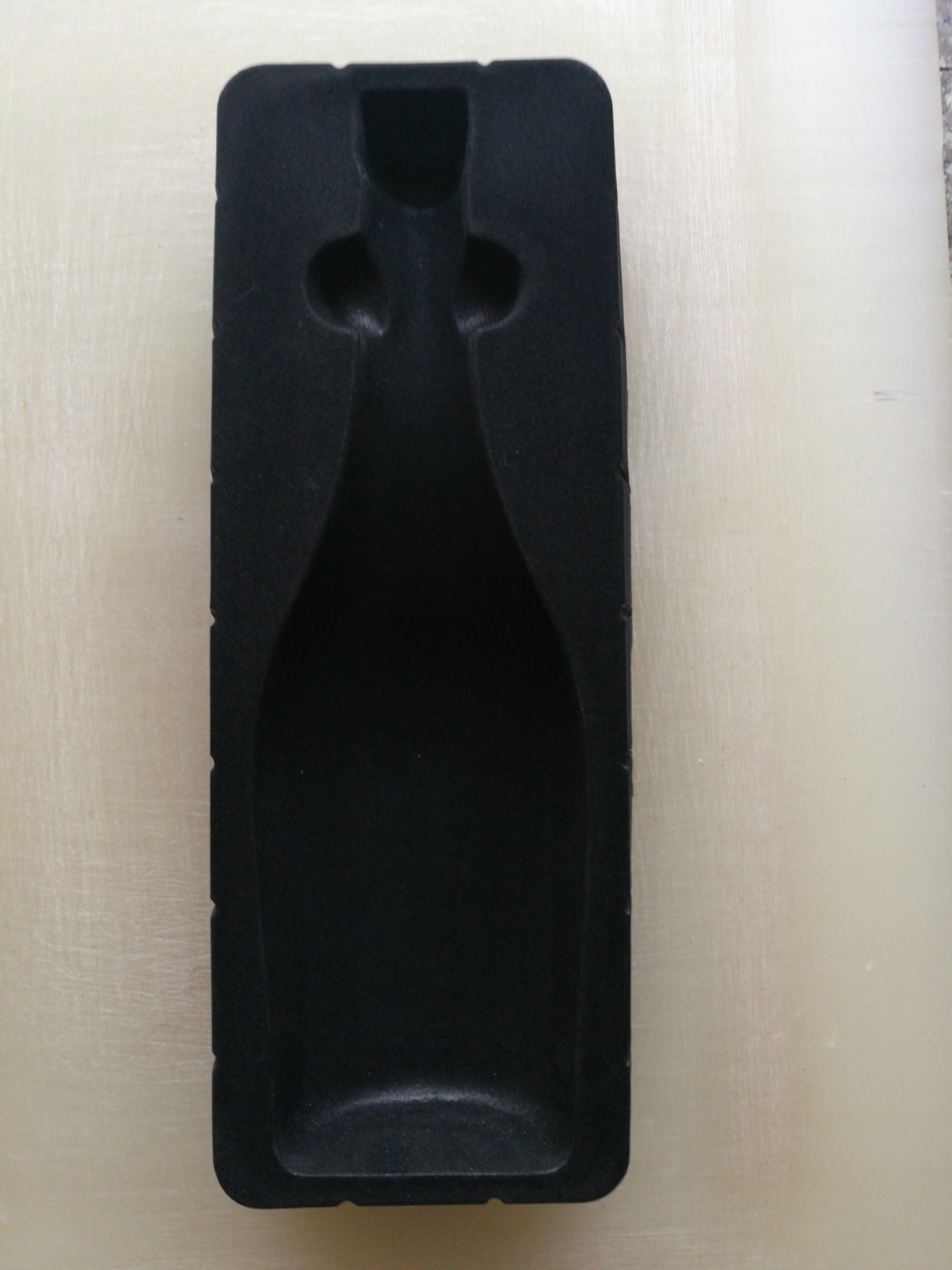 供货直销吸塑包装黑色植绒酒瓶内托ps盒塑料植绒吸塑产品可定做