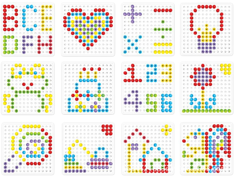 批发混合蘑菇钉螺丝钉二合一儿童平面拼图 动手动脑亲子互动玩具