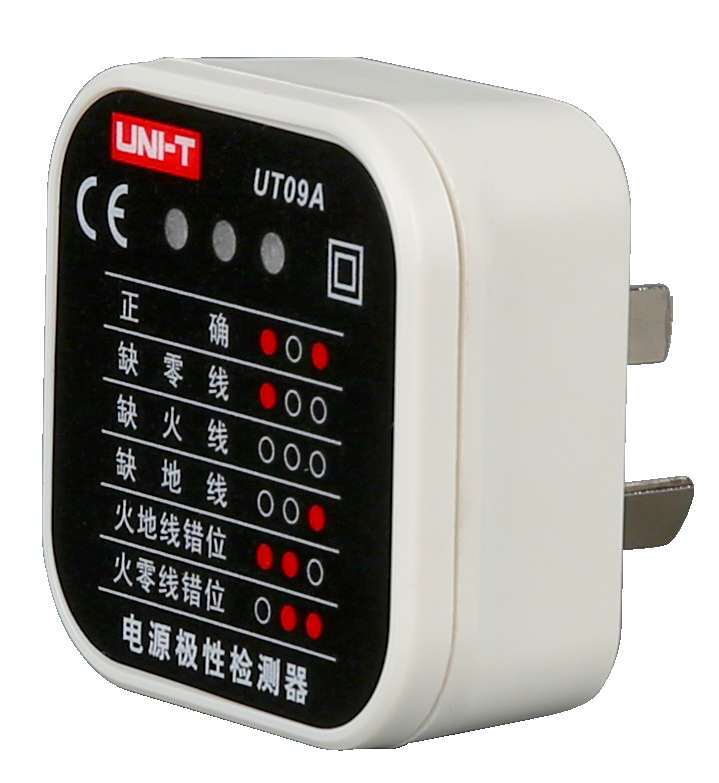 优利德 ut09a ut09b 电源极性检测器 插座测试仪