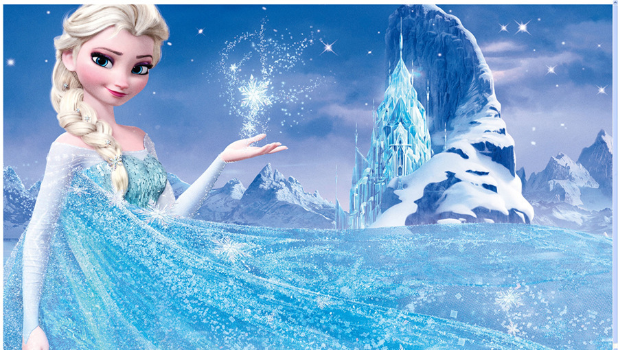 冰雪奇缘 爱莎公主连衣裙 外贸女童裙 长袖拖地节日礼服裙表演