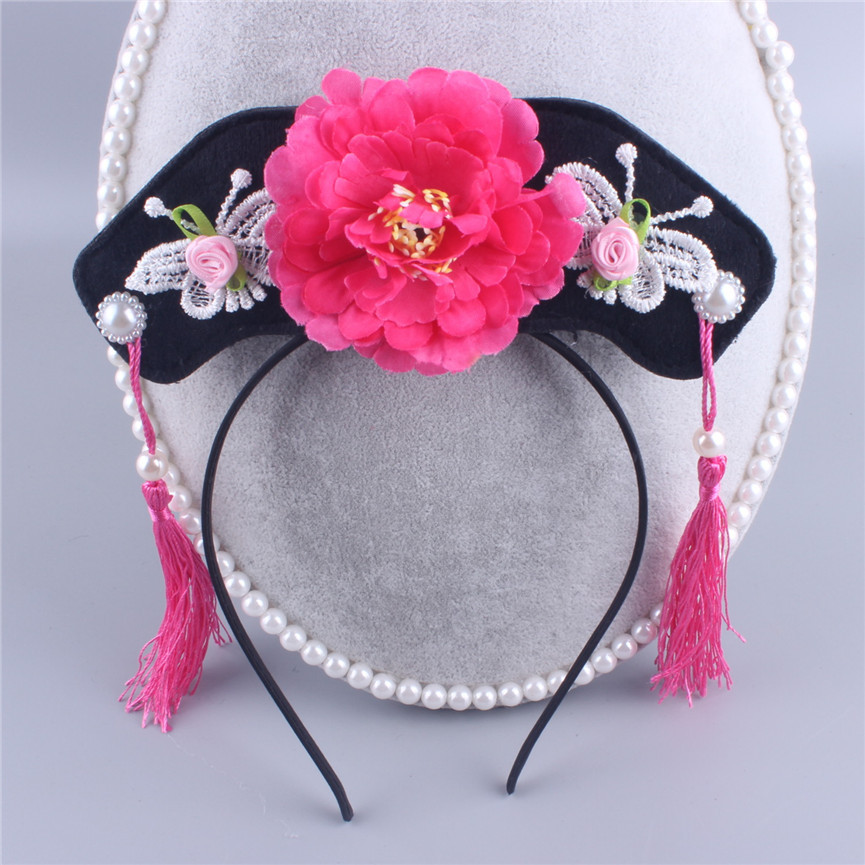 格格发箍发卡如懿流苏旗头蝴蝶发饰旅游景区表演头饰品