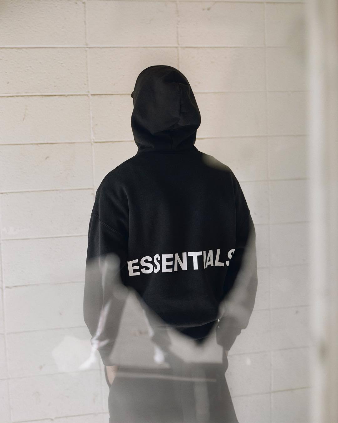 高街ins网红 fear of god essentials套头连帽卫衣宽松嘻哈外套男