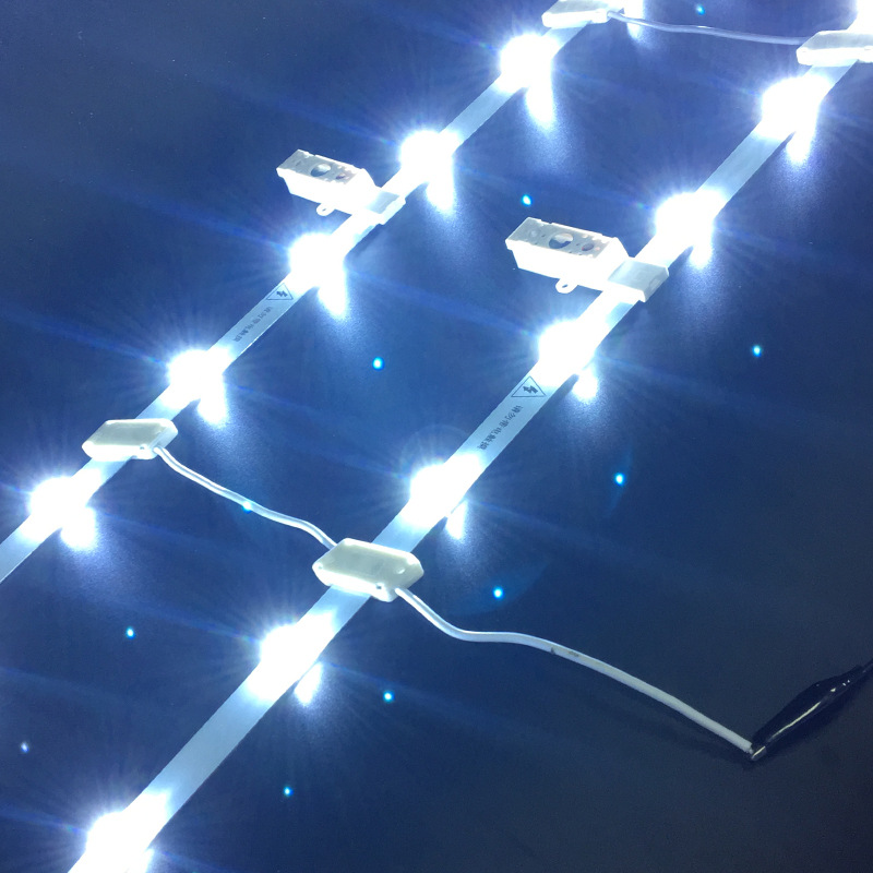 厂家批发12灯3030漫反射硬灯条 220v高压恒流卡布灯箱led背光灯条-阿