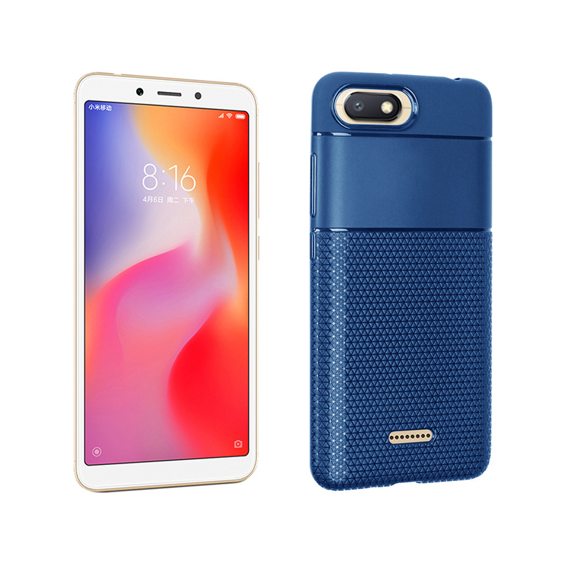 新款捷瑞工厂红米6a手机套三角形tpu皮纹包边保护软壳redmi6a