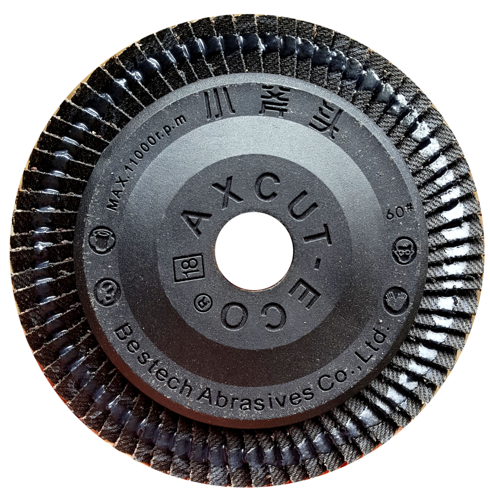 小斧头煅烧百页片100 百叶轮72页 耐磨 百叶轮百叶片 60# 80