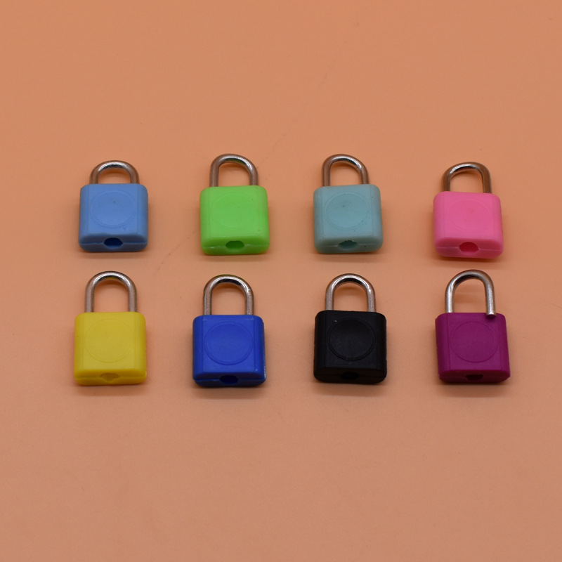 厂家直销现货供应方形abs文具挂锁 工艺小锁 日记本笔记本塑料锁