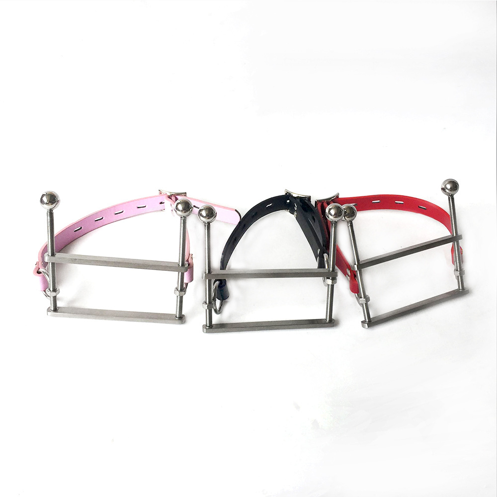 黑帝2018不锈钢口枷 三色可选 成人情趣用品口塞堵嘴夹舌另类玩具