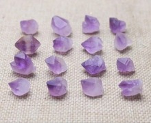 天然紫水晶原石裸石矿石消磁石六棱柱单尖小钻头男女摆件 DIY碎石