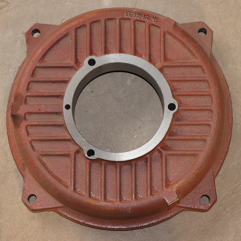 y2-180电机端盖 法兰平式端盖 卧式铸铁平盖 2级4级 18.5-22kw