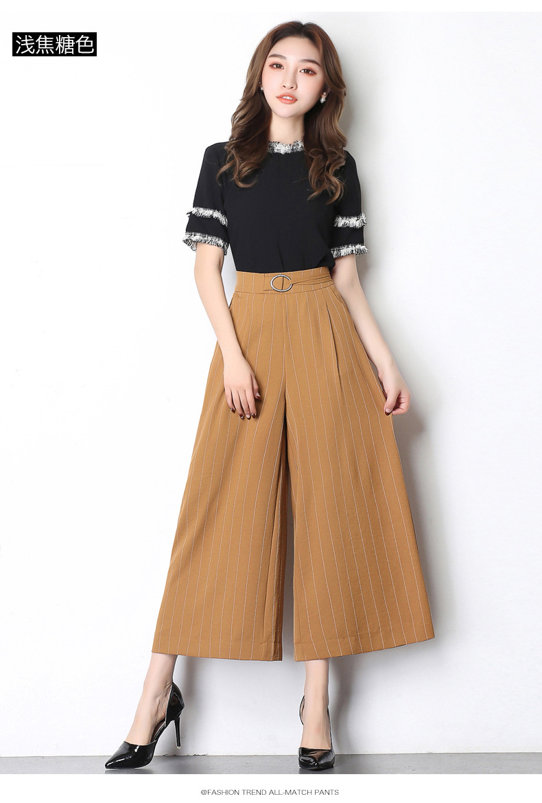 主面料成分的含量 100% 货号 sj1829裙裤 风格 轻熟 款式 裙裤 裤型