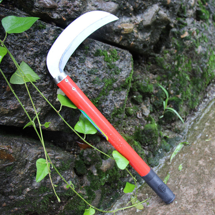 批发镰刀割麦子割草刀登山探路长柄镰刀厂家直销