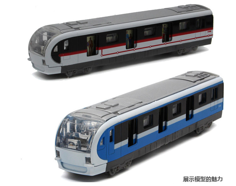 蒂雅多金属地铁火车玩具合金模型玩具车火车模型儿童车玩具语音