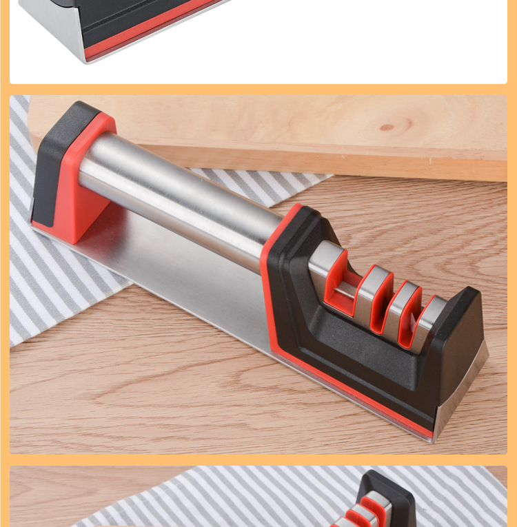 厨房小工具 多功能磨刀器 家用快速磨刀石 钨钢金刚砂 可磨剪刀