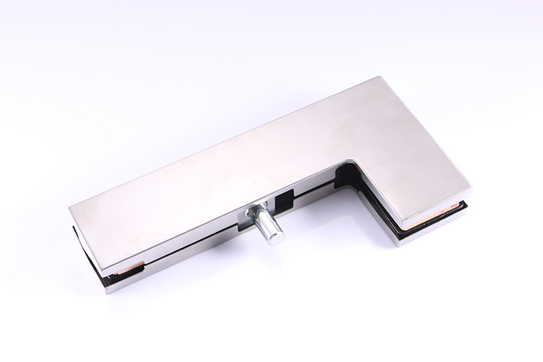 扣式不锈钢玻璃门夹无框玻璃门上下夹铝芯地弹簧门顶夹曲夹地锁夹