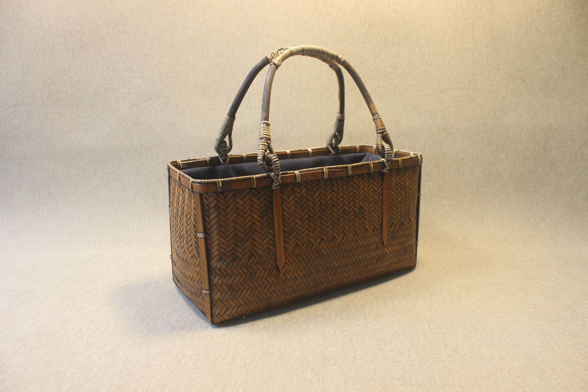 手工竹子编织包 女式夏季沙滩 日式复古手拎收纳