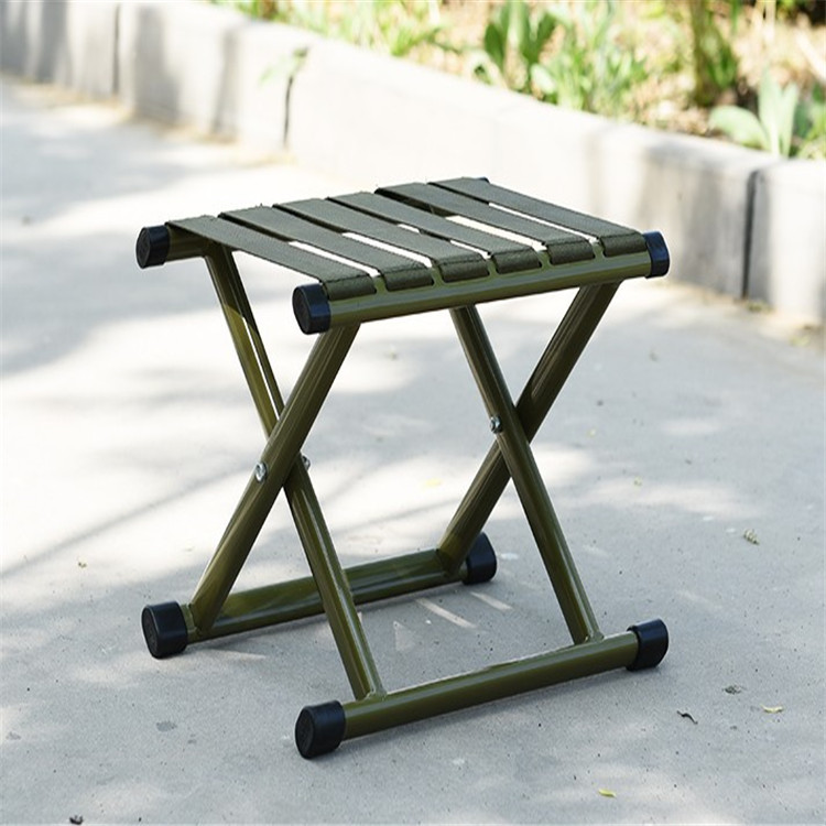 户外便携式折叠椅野战军绿色迷彩马扎钓鱼军训小凳子军工写生凳子