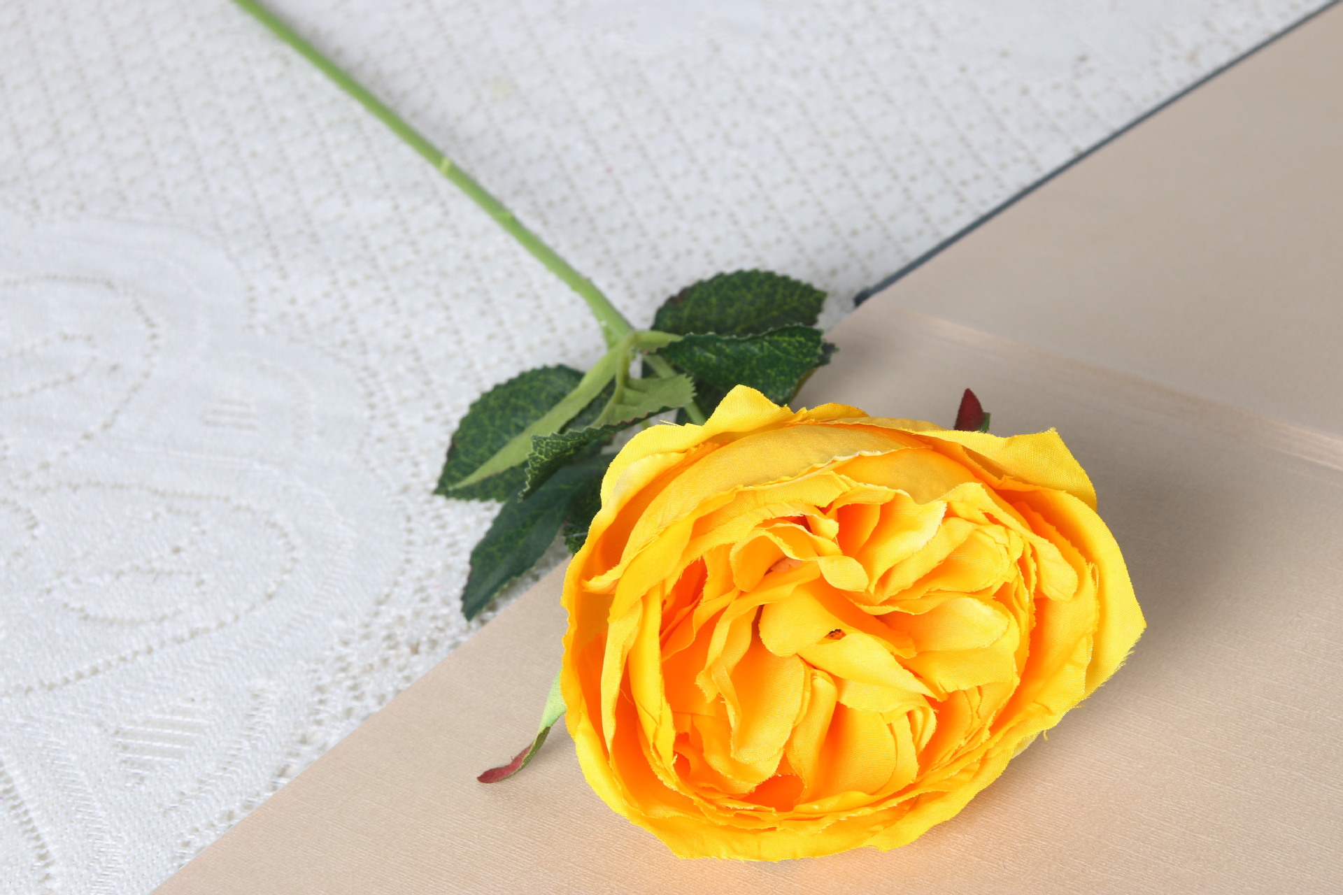 仿真玫瑰花单头包芯半开玫假花婚庆家居装饰花舞台布置会议用花