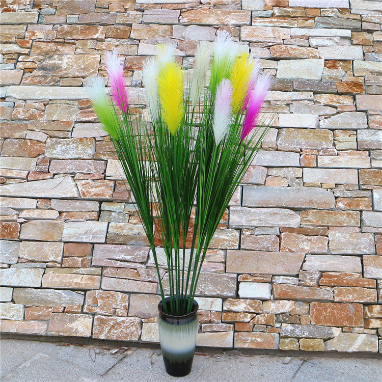 森系婚礼家居落地摆设仿真花狗尾草 单支芦苇草植物盆栽 产地货源
